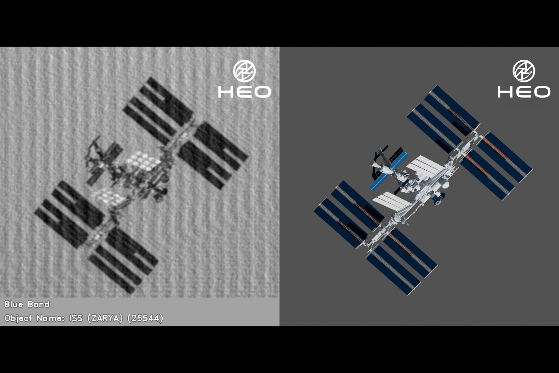 The International Space Station captured in space. 