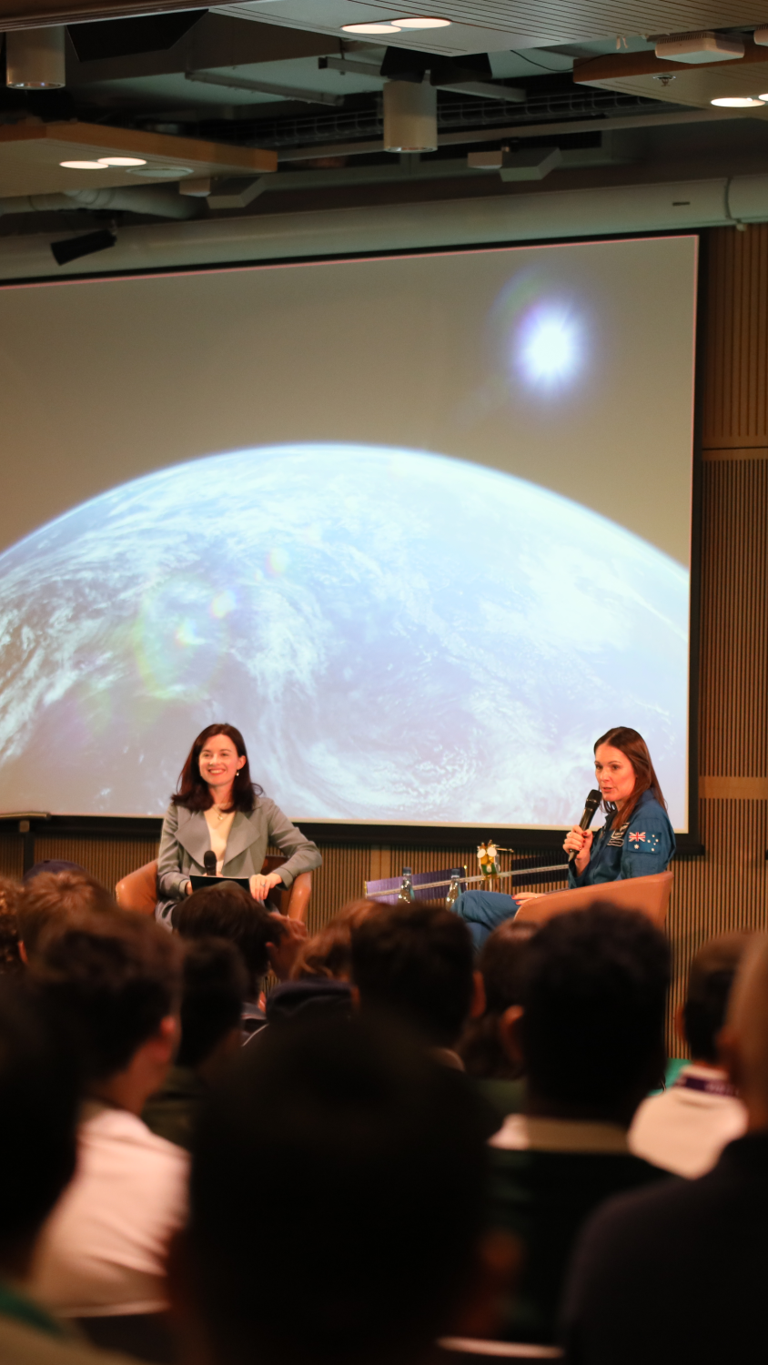 person speaking at an event