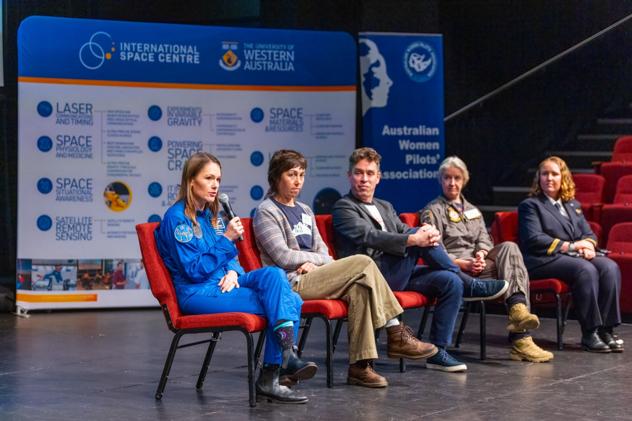 person speaking at an event