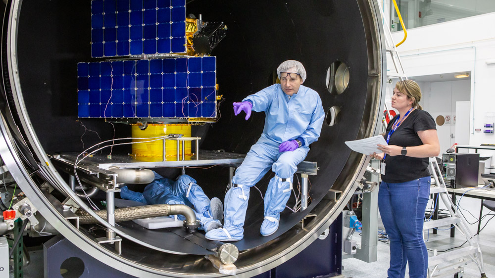 people working in a lab