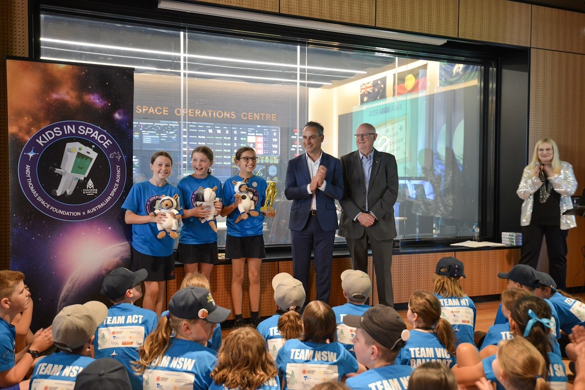 Photo of national winners receiving their award