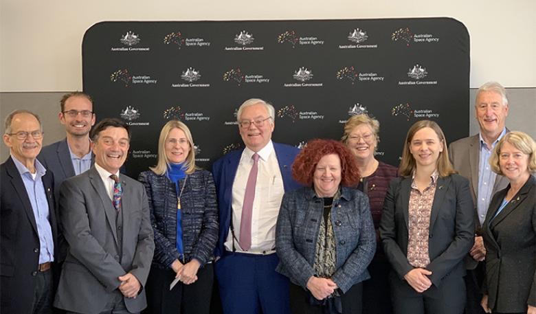 Ten members of the Australian Space Agency Advisory Group