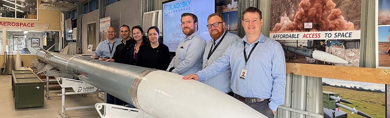 The team from Black Sky Aerospace