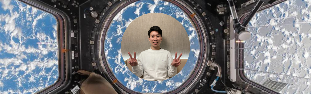 An image of Shingo Nishimoto inside the ISS.