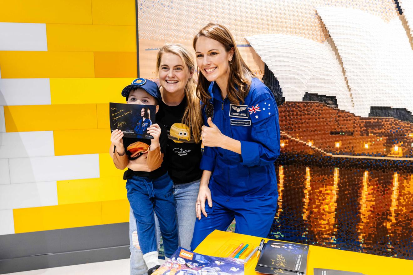 People posing at an event