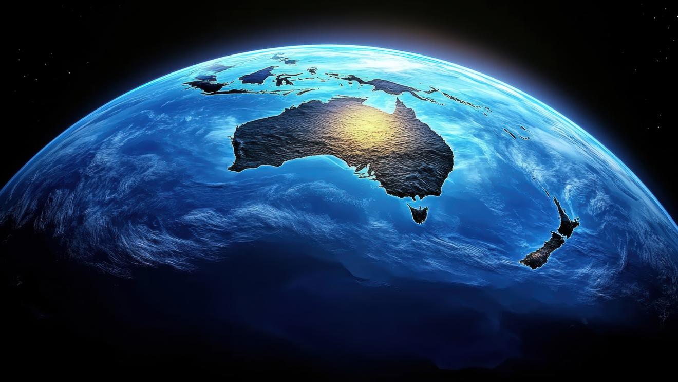 View of Australia from space