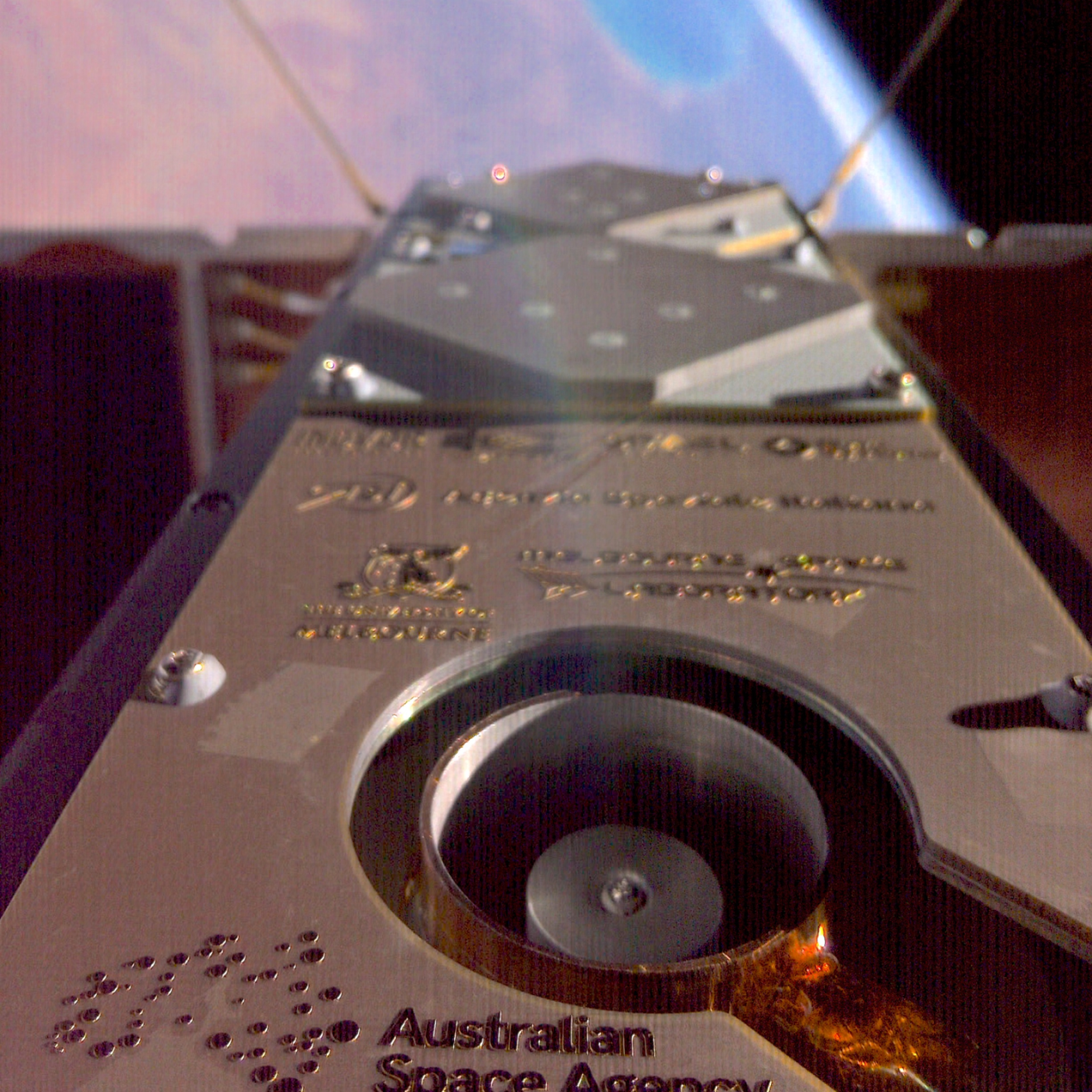 A view of earth from space from Australia’s SpIRIT nanosatellite