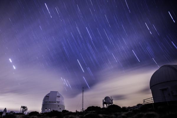 View of Space observatory against rainy sky