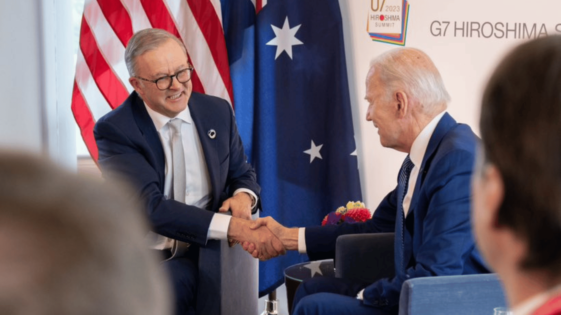 An image of the Australian Prime Minister and the US President.